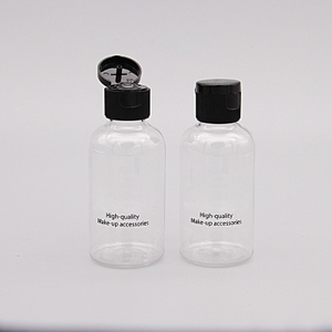 Custom 2pcs plastic pet empy lotion spray travel bottle set