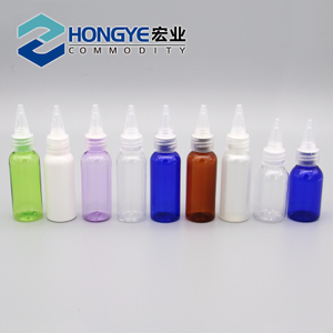 30ml Plastic Pet Bottle with Nozzle Cap