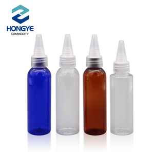 60ml Plastic Pet Bottle with Nozzle Cap