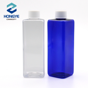 250ml Square Plastic Pet Bottle with Screw Cap